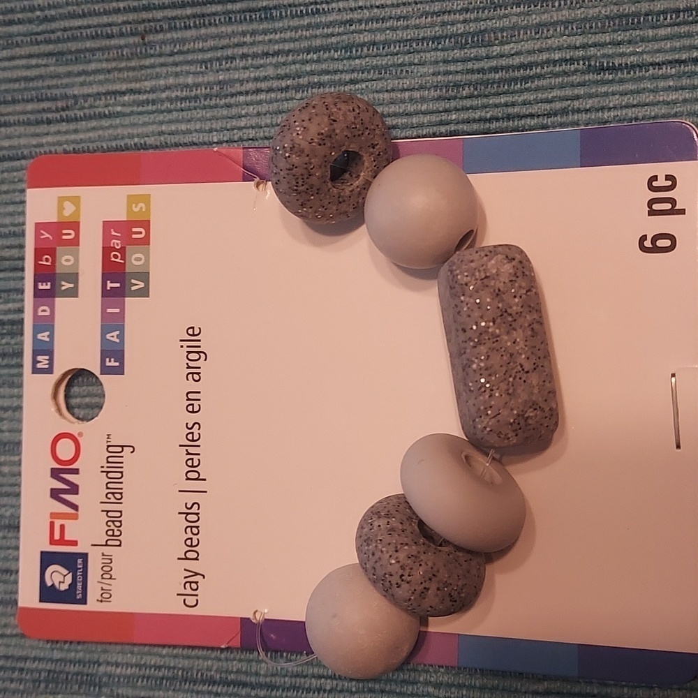FIMO bead Landing clay beads new